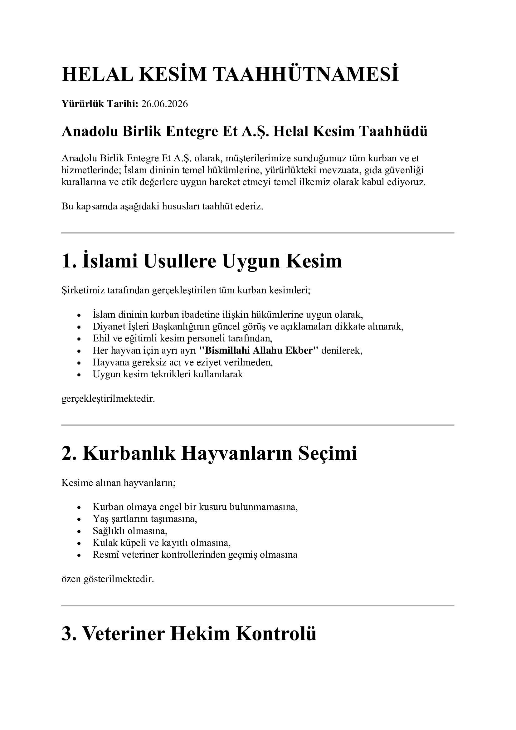 Halal Slaughter Procedure Page 1