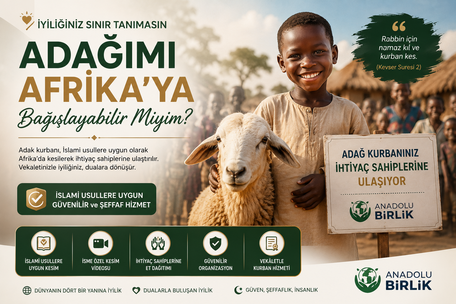Adağımı Afrika'ya Bağışlayabilir Miyim? Adak Kurbanı Afrika'da Kesilebilir mi? | Anadolu Birlik