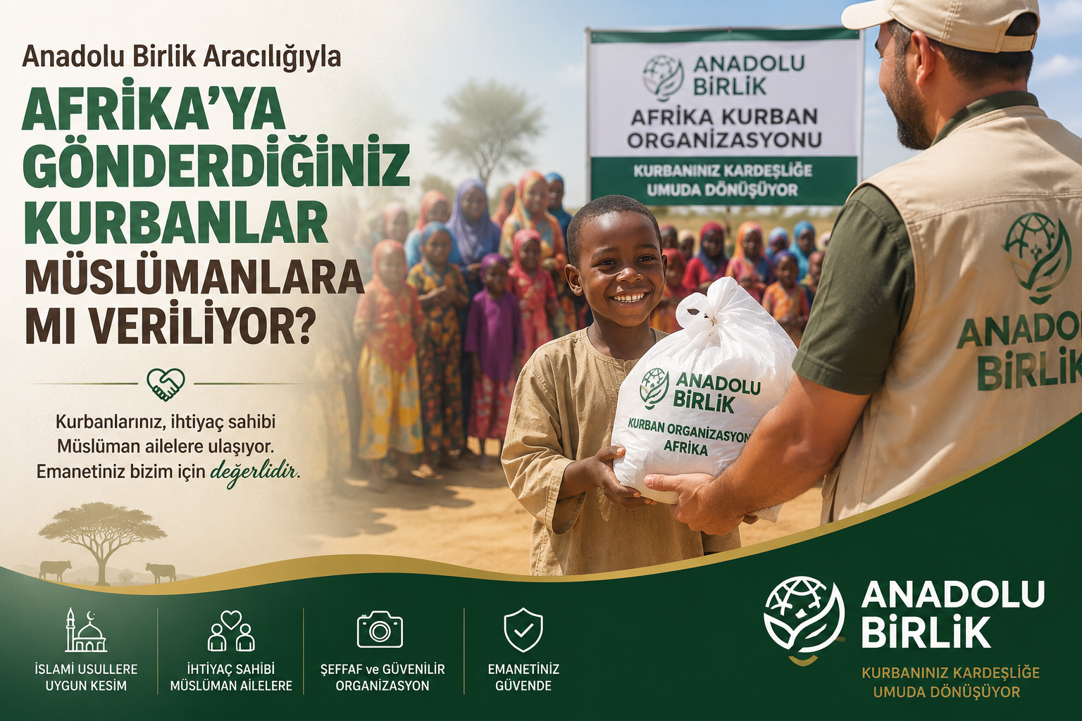 Anadolu Birlik Afrika Kurbanları Müslümanlara mı Veriliyor? | Güvenilir Kurban Bağışı
