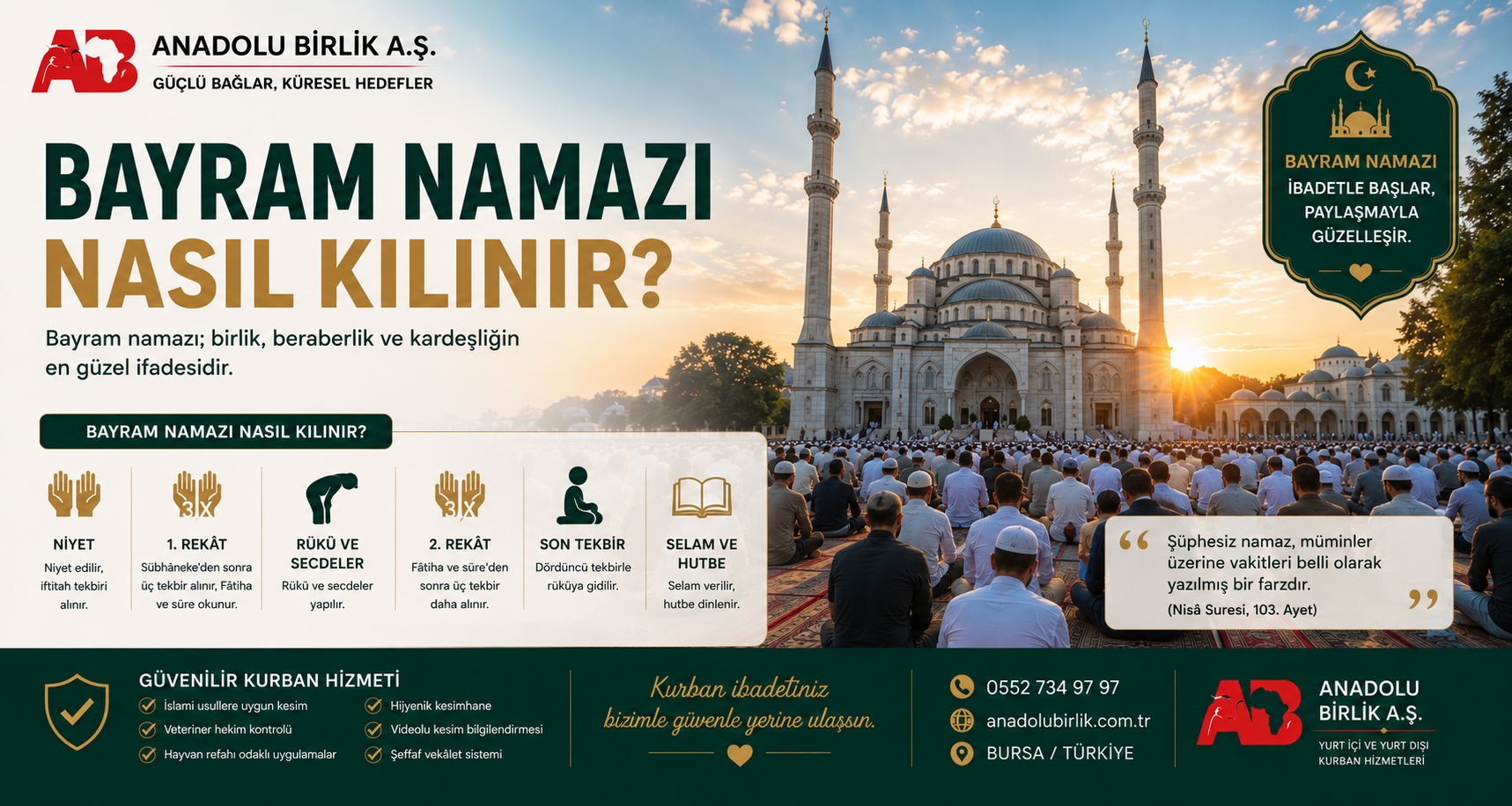 Bayram Namazı Nasıl Kılınır?