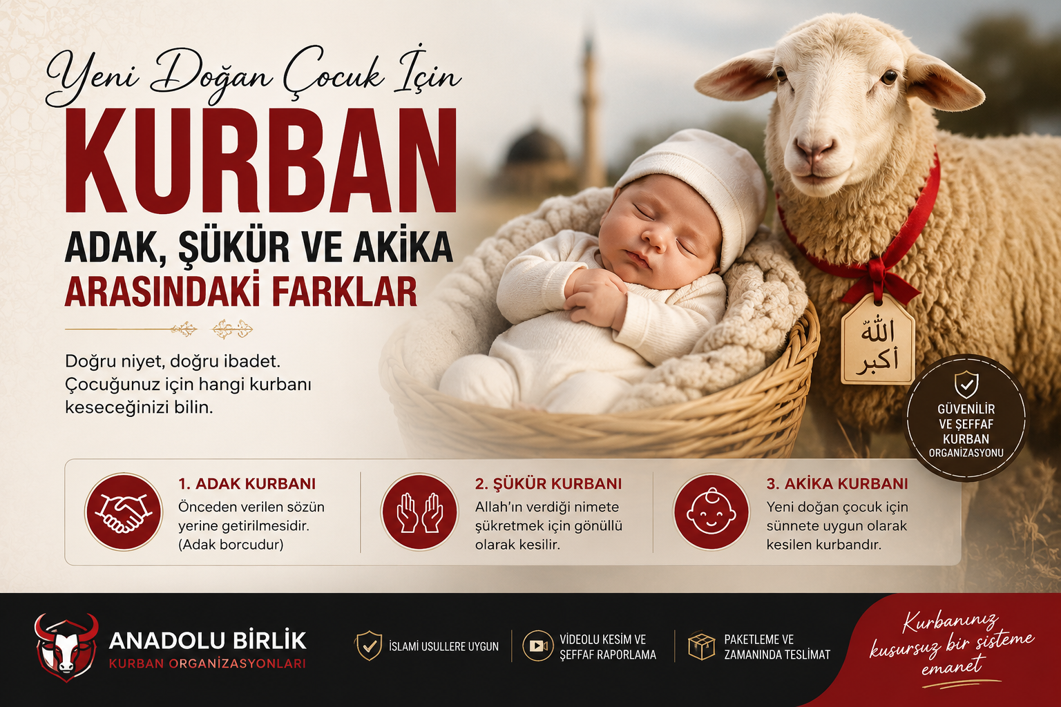 Yeni Doğan Çocuk İçin Kurban Kesilir mi? Adak, Şükür ve Akika Kurbanı Arasındaki Farklar