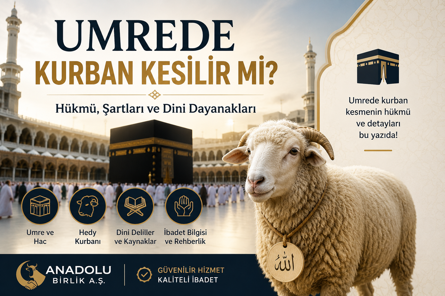 Umrede Kurban Kesilir mi? Umrede Kurban Kesmenin Hükmü, Şartları ve Dini Dayanakları