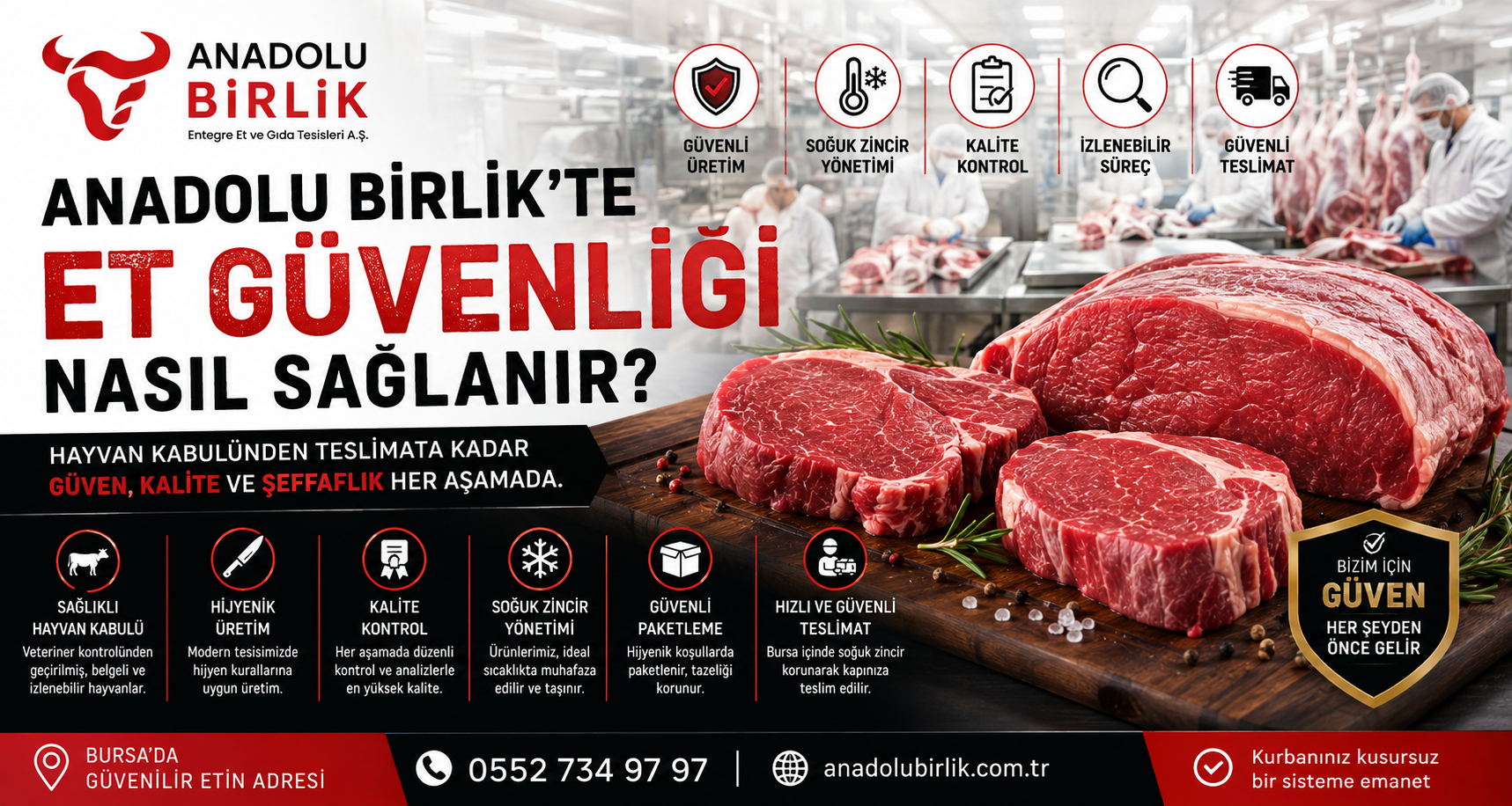 Anadolu Birlik'te Et Güvenliği Nasıl Sağlanır? | Bursa'da Güvenilir Kırmızı Etin Adresi
