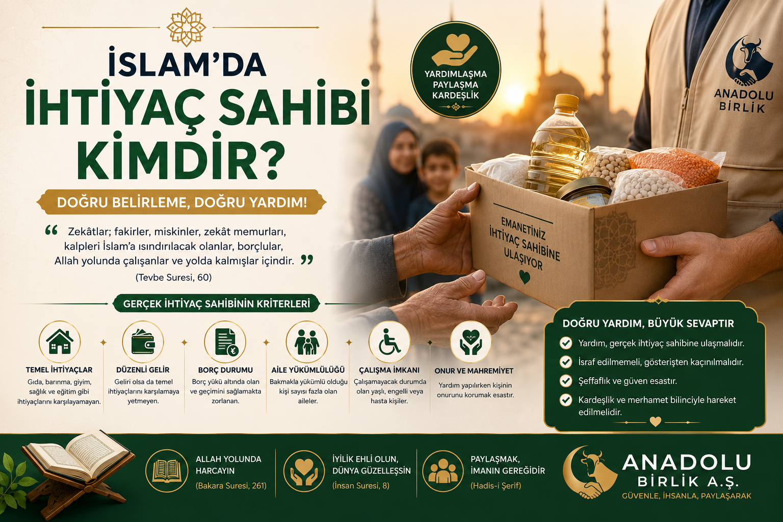 İslam'da İhtiyaç Sahibi Kimdir? Gerçek Muhtaç Nasıl Belirlenir?