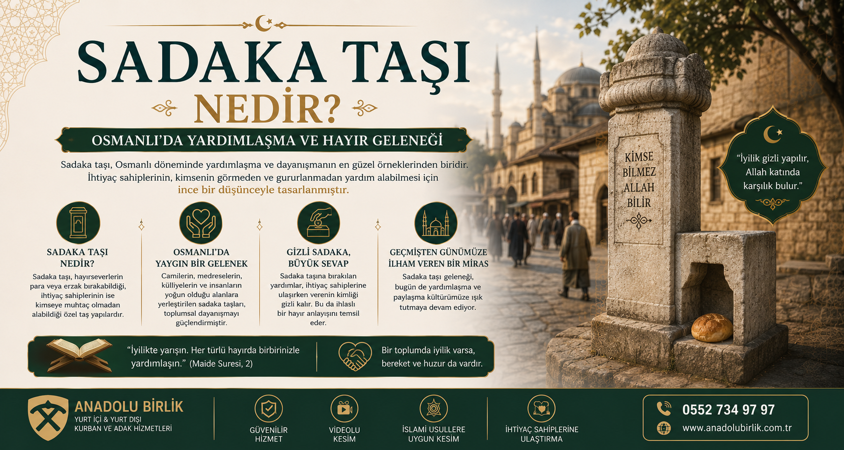 Sadaka Taşı Nedir? Osmanlı’da Yardımlaşma ve Hayır Geleneği